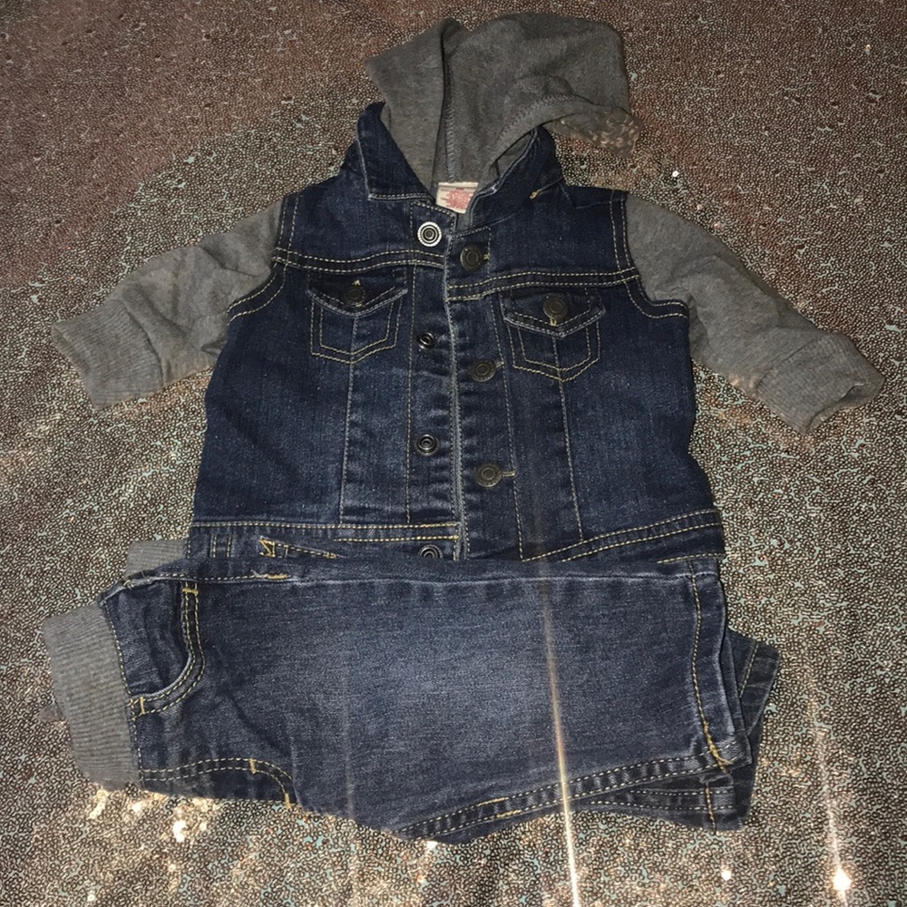 🐝 Toddler Arizona Jean Jacket set 3MO